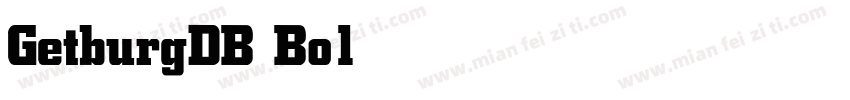 GetburgDB Bold字体转换